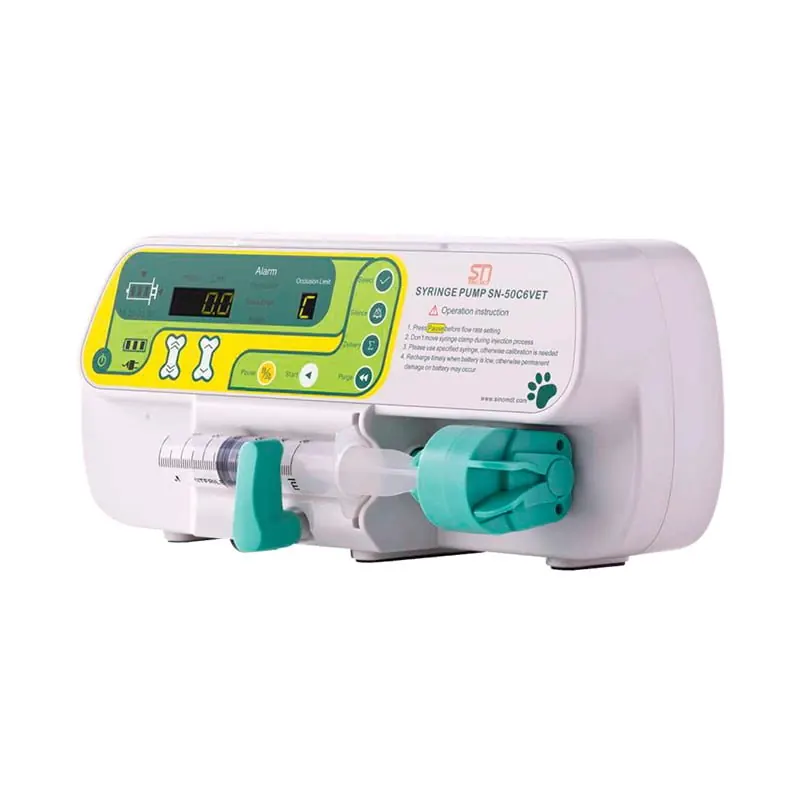 Bomba de Infusão Veterinária por seringa – SN-50C6 — equipamento médico distribuído pela 1000Medic