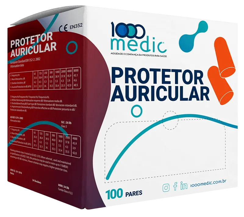 Protetor Auricular — equipamento médico distribuído pela 1000Medic